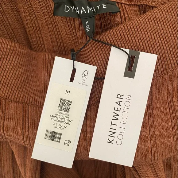 Wide Leg Ribbed Flare Pants - Picture 7 of 7